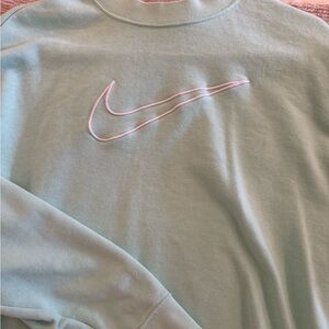 Tiffany blue Nike crewneck sweatshirt